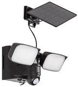 Rabalux 77091 - LED solárne nástenné svietidlo LESZNO 2xLED/5W/3,7V IP54 čierne