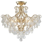 LUXERA 62439 - Krištáľový prisadený luster GRANADA 6xE14/40W/230V