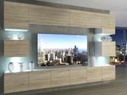 Obývacia stena 300 cm Belini dub sonoma Imperium3 IMP 3/5/W/DS/0/0