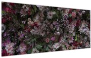 Obraz - Kvetinový múr (120x50 cm)