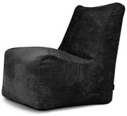 Čierny menčestrový sedací vak Seat Lounge – SLOWDOWN