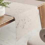 Biante Zamatový behúň na stôl Isabela IBL-001 Gold Design krémový 35x120 cm