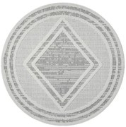 Koberec Lindo 8853 sivý kruh