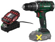 Parkside®  Aku vŕtací skrutkovač Pabs 20-Li I9 + Akumulátor 20 V 2 Ah + Nabíjačka 20 V 2,4 A  (800011849)