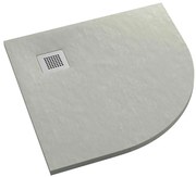 Rohová vanička Kalait Cement Stone 90x90x3,5 R55 3.3104/CT/ST-M2