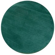 TZ Smaragdový okrúhly koberec 3D Rabbit Rozmer: 120 cm