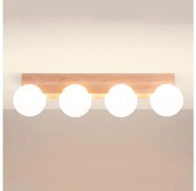 Sollux SL.1685 - Stropné svietidlo BULBO 4xG9/8W/230V buk/biela