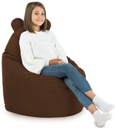 Detské kreslo Sako TEDDY – mäkké plyšové kreslo pre najmenších Farba: Hnedý