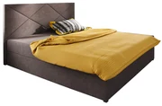Manželská posteľ  Boxspring 140 cm Fade 4 (tmavohnedá) (s matracom a úložným priestorom). Vlastná spoľahlivá doprava až k Vám domov. 1046519