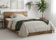 Posteľ SOFIA 160 x 200 cm, dub artisan Rošt: S lamelovým roštom, Matrac: Bez matraca