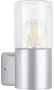 Briloner 320504TF - Vonkajšie nástenné svietidlo 1xE27/12W/230V IP44 strieborná