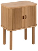 Drevený nočný stolík Langley (02748), dub, lamely