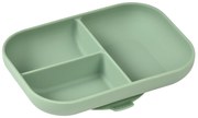 Tanier silikónový delený s prísavkou Sage Green