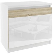 Nočný stolík Belini biely SI SN1/0/W/DS/W/0