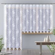 Žakarová záclona 660/D85 biely/120. Tovar na mieru