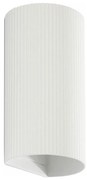 FARO 40542 - Nástenné svietidlo SOLE 2xGU10/8W/230V biela vrúbkovaná zaokrúhlený