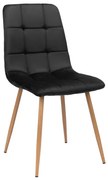Jedálenská stolička MONTANA zamatová, čierna
