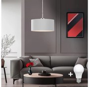 Eglo - LED Luster na lanku TUNJA 1xE27/60W/230V biela