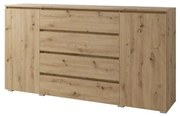 Komoda Cortez C 6 (dub artisan). Akcia -21%. Vlastná spoľahlivá doprava až k Vám domov. 1123754