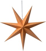 Bronzová závesná vianočná papierová hviezda L - 60*22*60 cm