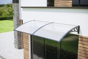 Hliníkový vchodový prístrešok BestBerg BBDA-J20 / 100 x 200 cm / sivý