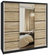 Šatníková skriňa SERENITY 200 cm dub sonoma mat MT SERENITY SZP5/0/B/DS/0/HIAL