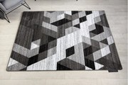 Koberec INTERO TECHNIC 3D diamanty trojuholníky sivá Veľkosť: 160x220 cm