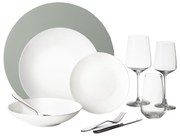 Štartovací set riadu 60 ks – Premium Platinum Line silver - W0183