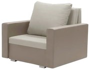 Kreslo pre 1 osobu s funkciou spania EKO Svetlo béžová/béžová