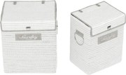 Set dvoch košov na prádlo biely DT3028 WT (2 ks)