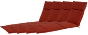 Livarno home Podložka na ležadlo Houston, 190 x 60 x 4 cm, červenohnedá, 4 kusy (800006060)