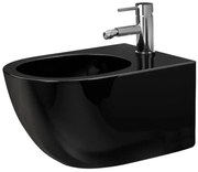 Rea Carlo Mini, závesný bidet, čierna lesklá, REA-C6380