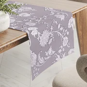 Biante Dekoračný behúň na stôl PM-045 Zámocké kvety na pastelovo fialovom 20x120 cm