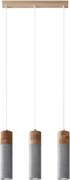 Sollux SL.0967 - Luster na lanku ZANE 3xGU10/40W/230V betón/drevo