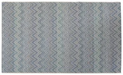 Zigzag outdoorový koberec 230x330 cm modrý