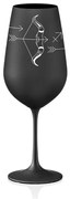 Crystalex pohár Zverokruhy Strelec čierna 550 ml