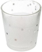 Svietnik + svieca 8 cm biela 143691bl