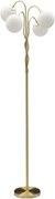 Biela/v zlatej farbe stojacia lampa so skleneným tienidlom (výška 176 cm) Glamy – Mauro Ferretti