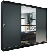 Skriňa Retro 200 6L grafit / dvierka grafit