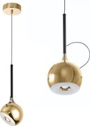 Toolight Toolight, LED závesné svietidlo G086-1CP, zlatá, OSW-09703