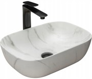 Rea Belinda umývadlo na dosku, 46 x 32 cm, mramor, REA-U8702