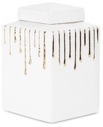 KERAMICKÁ VÁZA 14X14X23 CM BIELA