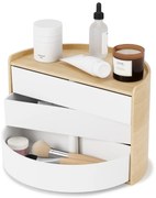 Kúpeľňový organizér otočný v prírodnej farbe Moona – Umbra