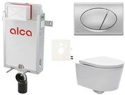 Cenovo zvýhodnený závesný WC set Alca na zamurovanie + WC SAT Brevis SIKOAW3