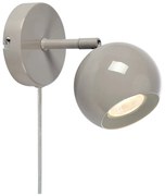 Sivobéžové nástenné svietidlo do zásuvky Pop – Markslöjd