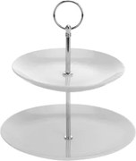 Etažér 2 poschodia, biely%