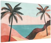 Obraz - Palmy pri mori (90x60 cm)