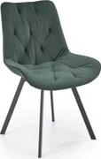 Jedálenská otočná stolička SOFIA - tmavo zelená