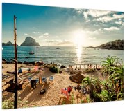 Obraz - Pláž s ľuďmi (70x50 cm)