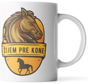 Sablio Hrnček Žijem pre kone - 200 ml - espresso